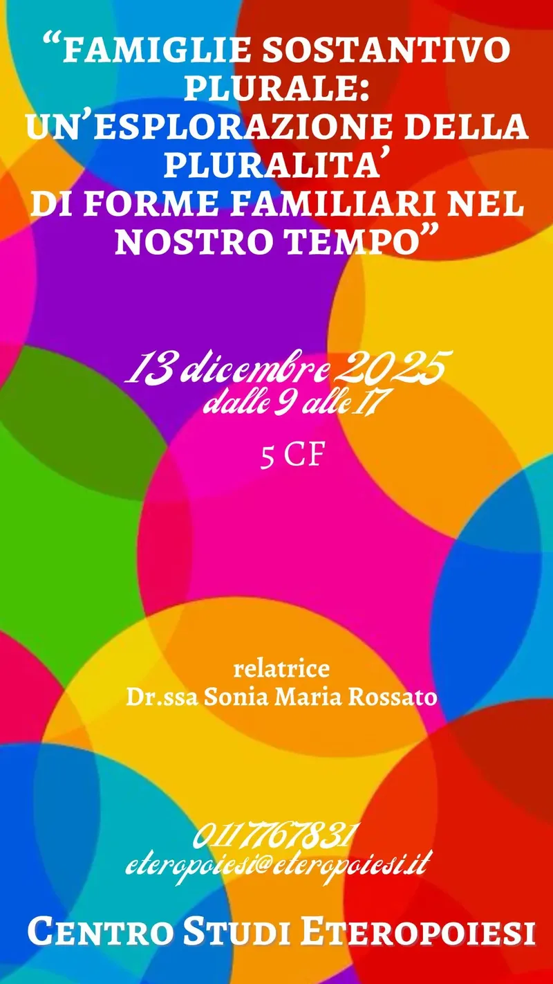 "Famiglie sostantivo plurale: un'esplorazione della  pluralità di forme familiari nel nostro tempo"