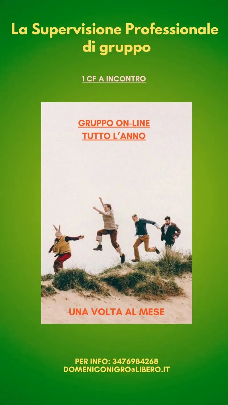 La Supervisione Professionale di gruppo, a orientamento gestaltico