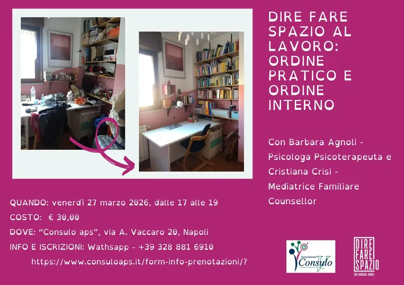 Laboratorio: DIRE FARE SPAZIO: Ordine pratico e Ordine interno