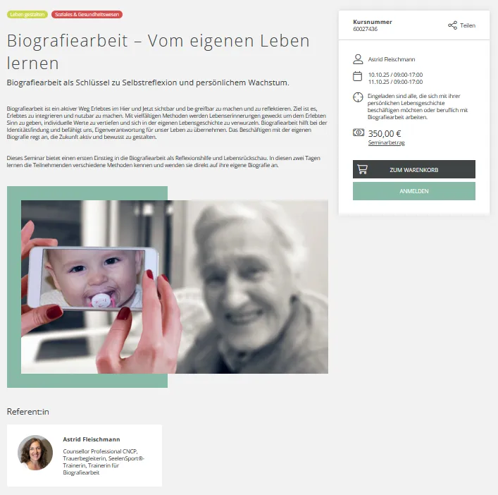 Il valore della biografia – Imparare della propria vita