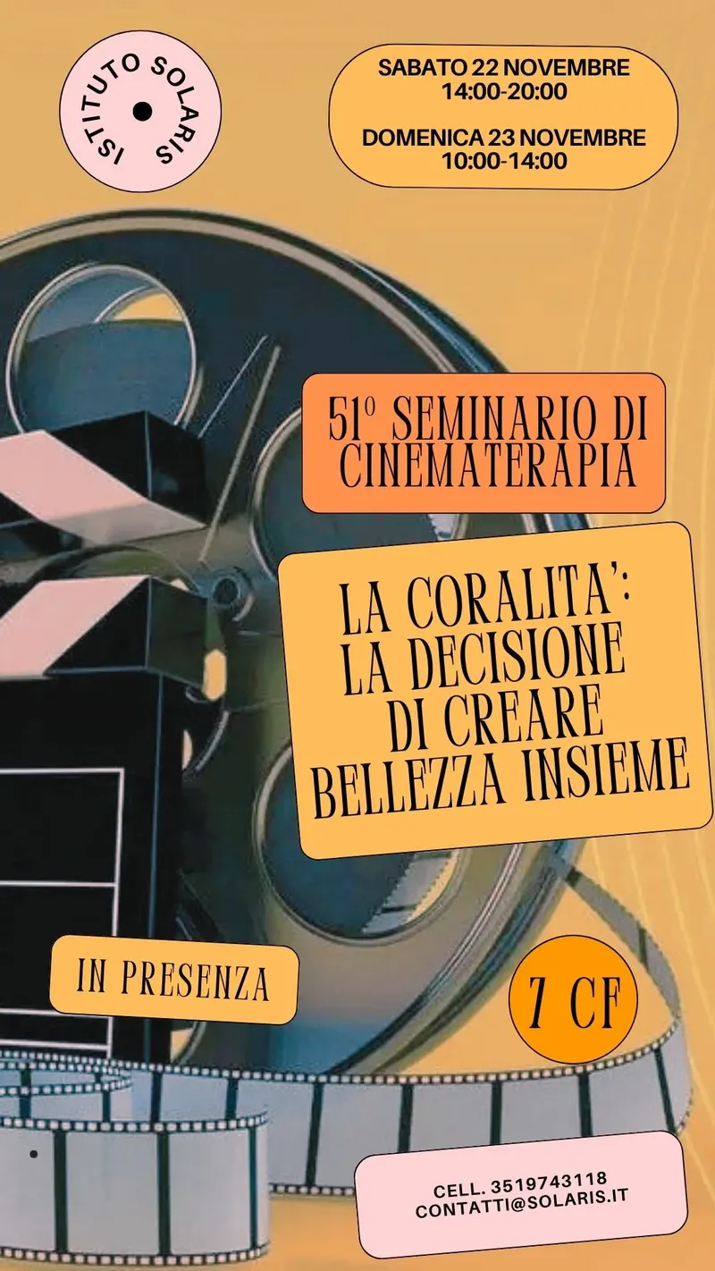 51° SEMINARIO DI CINEMATERAPIA – LA CORALITA’: LA DECISIONE DI CREARE BELLEZZA INSIEME