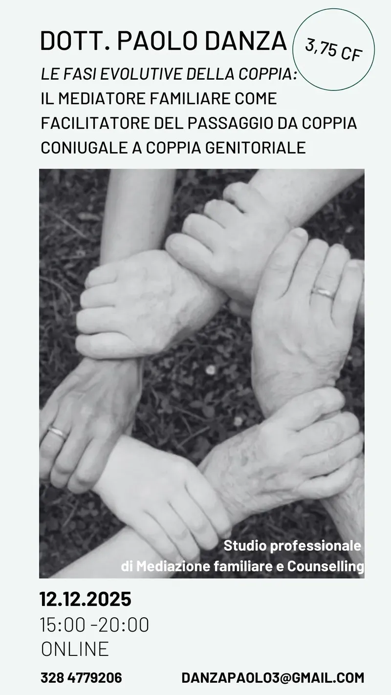 Le fasi evolutive della coppia - il Mediatore Familiare come  facilitatore del passaggio da coppia coniugale a coppia genitoriale
