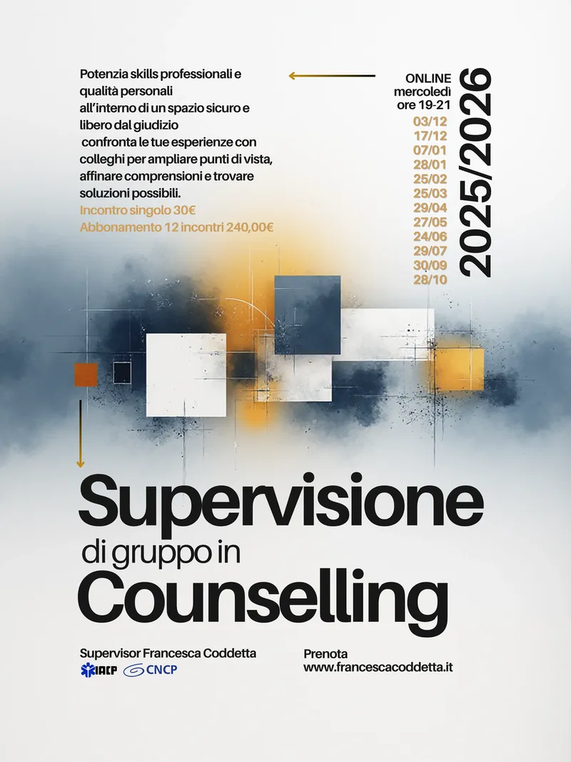 Ciclo incontri di Supervisione di gruppo in counselling
