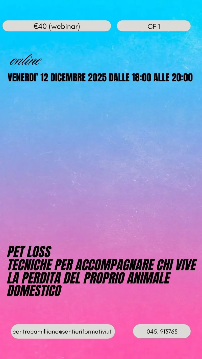 Pet Loss. Tecniche per accompagnare chi vive la perdita del proprio animale domestico