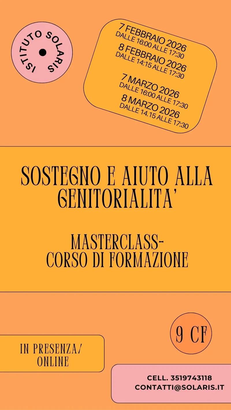 Sostegno e aiuto alla Genitorialità  Masterclass – Corso di alta Formazione