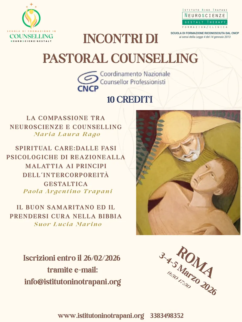INCONTRI DI PASTORAL COUNSELLING