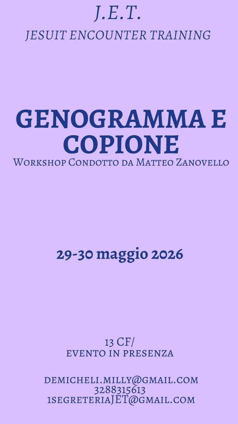 GENOGRAMMA E COPIONE Workshop Condotto da MATTEO ZANOVELLO