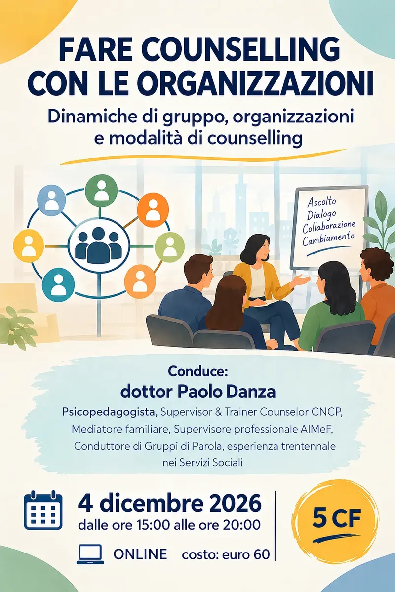 Fare counselling con le organizzazioni