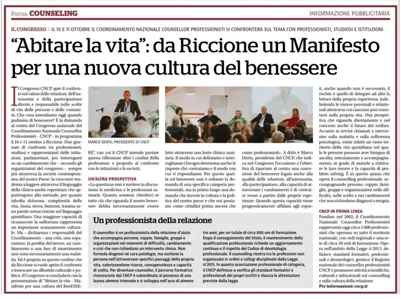 Welfare e qualità della vita: la politica si confronta a Riccione al Congresso nazionale CNCP