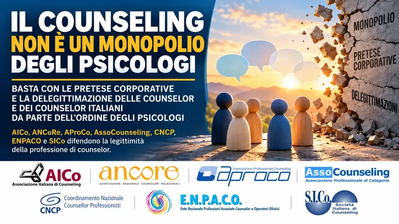 COUNSELING: LA TUTELA DEI CITTADINI RICHIEDE CHIAREZZA, NON DELEGITTIMAZIONE